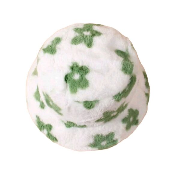 Flower Fuzzy Hat  - Picture 2 of 3
